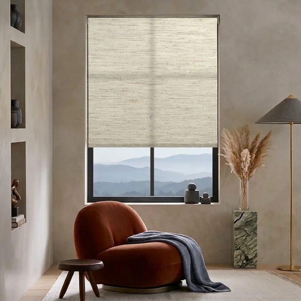 Custom Light-Filtering Roller Shade, 36 × 60 in — Cordless, Inside Mount
