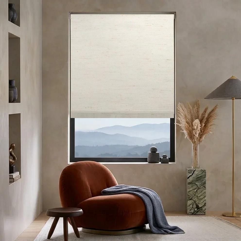 Custom Solar Roller Shade, 72 × 72 in — Cordless, Inside Mount